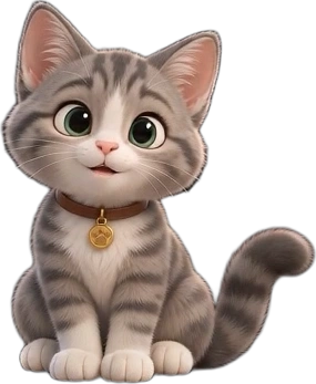 Doodle, a curious gray tabby kitten